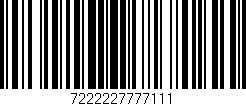 Código de barras (EAN, GTIN, SKU, ISBN): '7222227777111'
