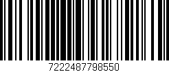 Código de barras (EAN, GTIN, SKU, ISBN): '7222487798550'