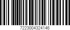 Código de barras (EAN, GTIN, SKU, ISBN): '7223004324146'