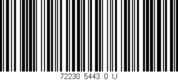 Código de barras (EAN, GTIN, SKU, ISBN): '72230_5443_0_U'