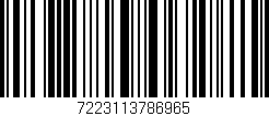 Código de barras (EAN, GTIN, SKU, ISBN): '7223113786965'