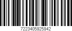 Código de barras (EAN, GTIN, SKU, ISBN): '7223405925942'
