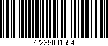 Código de barras (EAN, GTIN, SKU, ISBN): '72239001554'