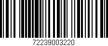 Código de barras (EAN, GTIN, SKU, ISBN): '72239003220'