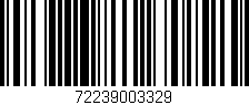Código de barras (EAN, GTIN, SKU, ISBN): '72239003329'