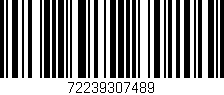 Código de barras (EAN, GTIN, SKU, ISBN): '72239307489'