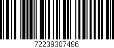 Código de barras (EAN, GTIN, SKU, ISBN): '72239307496'