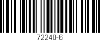 Código de barras (EAN, GTIN, SKU, ISBN): '72240-6'