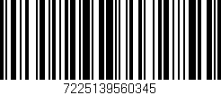 Código de barras (EAN, GTIN, SKU, ISBN): '7225139560345'