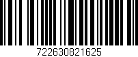 Código de barras (EAN, GTIN, SKU, ISBN): '722630821625'