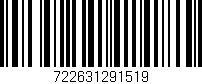 Código de barras (EAN, GTIN, SKU, ISBN): '722631291519'