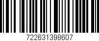 Código de barras (EAN, GTIN, SKU, ISBN): '722631398607'