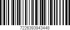Código de barras (EAN, GTIN, SKU, ISBN): '7226393943448'