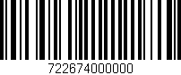 Código de barras (EAN, GTIN, SKU, ISBN): '722674000000'