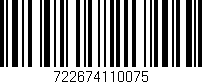 Código de barras (EAN, GTIN, SKU, ISBN): '722674110075'