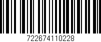 Código de barras (EAN, GTIN, SKU, ISBN): '722674110228'