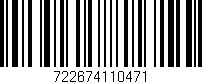 Código de barras (EAN, GTIN, SKU, ISBN): '722674110471'