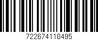 Código de barras (EAN, GTIN, SKU, ISBN): '722674110495'