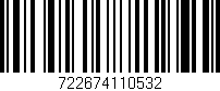 Código de barras (EAN, GTIN, SKU, ISBN): '722674110532'