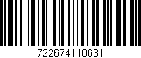 Código de barras (EAN, GTIN, SKU, ISBN): '722674110631'