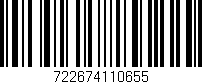 Código de barras (EAN, GTIN, SKU, ISBN): '722674110655'