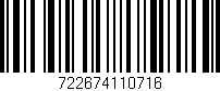 Código de barras (EAN, GTIN, SKU, ISBN): '722674110716'