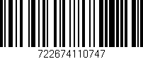 Código de barras (EAN, GTIN, SKU, ISBN): '722674110747'