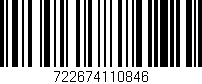 Código de barras (EAN, GTIN, SKU, ISBN): '722674110846'