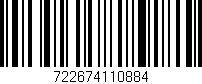 Código de barras (EAN, GTIN, SKU, ISBN): '722674110884'
