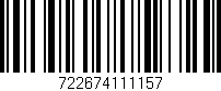 Código de barras (EAN, GTIN, SKU, ISBN): '722674111157'