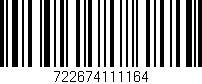 Código de barras (EAN, GTIN, SKU, ISBN): '722674111164'