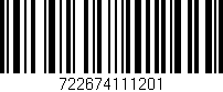 Código de barras (EAN, GTIN, SKU, ISBN): '722674111201'