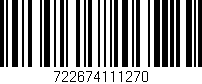 Código de barras (EAN, GTIN, SKU, ISBN): '722674111270'