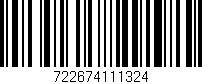 Código de barras (EAN, GTIN, SKU, ISBN): '722674111324'