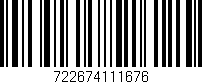 Código de barras (EAN, GTIN, SKU, ISBN): '722674111676'