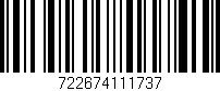 Código de barras (EAN, GTIN, SKU, ISBN): '722674111737'