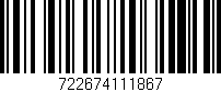 Código de barras (EAN, GTIN, SKU, ISBN): '722674111867'