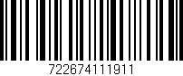 Código de barras (EAN, GTIN, SKU, ISBN): '722674111911'