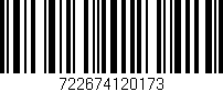 Código de barras (EAN, GTIN, SKU, ISBN): '722674120173'