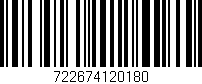 Código de barras (EAN, GTIN, SKU, ISBN): '722674120180'