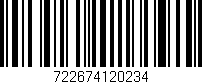 Código de barras (EAN, GTIN, SKU, ISBN): '722674120234'