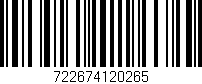 Código de barras (EAN, GTIN, SKU, ISBN): '722674120265'