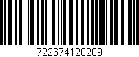 Código de barras (EAN, GTIN, SKU, ISBN): '722674120289'