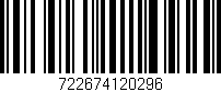 Código de barras (EAN, GTIN, SKU, ISBN): '722674120296'