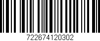 Código de barras (EAN, GTIN, SKU, ISBN): '722674120302'