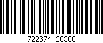 Código de barras (EAN, GTIN, SKU, ISBN): '722674120388'