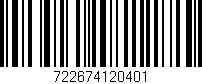 Código de barras (EAN, GTIN, SKU, ISBN): '722674120401'