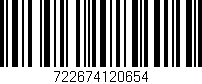 Código de barras (EAN, GTIN, SKU, ISBN): '722674120654'