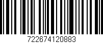Código de barras (EAN, GTIN, SKU, ISBN): '722674120883'