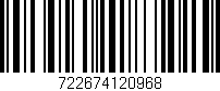 Código de barras (EAN, GTIN, SKU, ISBN): '722674120968'